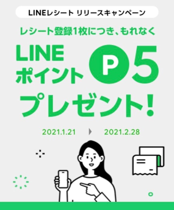 LINEレシートポイントプレゼント
